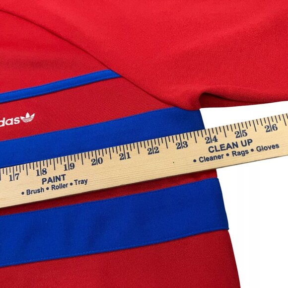 Adidas Originals The First Track Top Jacket Mens Size L SLIM FIT Scarlet Red NWT - Picture 8 of 11